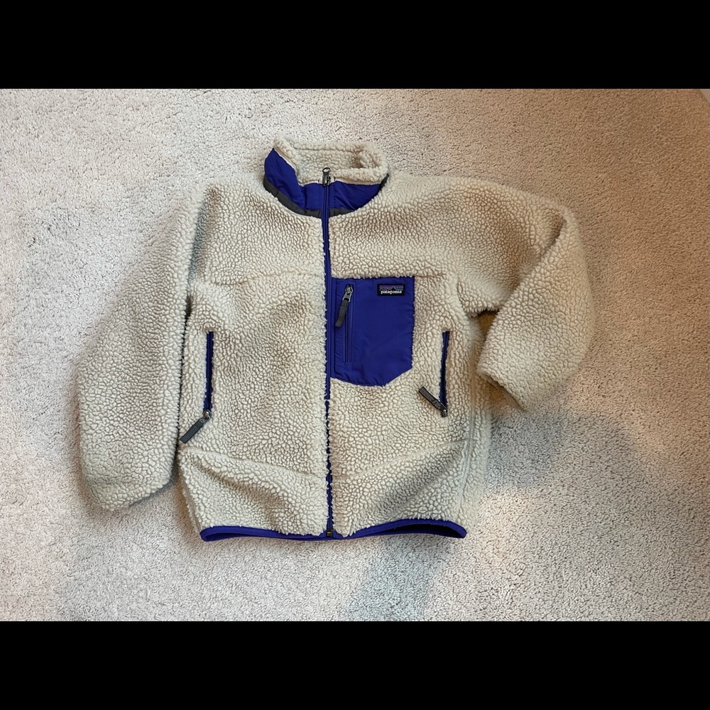 Boys Patagonia Retro X Jacket, Size 7-8.